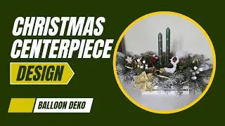 Christmas centerpiece DIY.  Christmas decoration DIY. Easy Christmas DIY. 