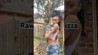 Raw Vegan Pizza Recipe 🍕🌿 #healthylifestyle #holistichealth