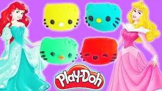Learn Colors Play Doh Sparkle Disney Princess Dresses Ariel MagiClip Finger Family Nursery Rhymes