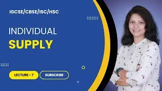 Individual Supply l English l Lec 7 l IGCSE  / CBSE/  ISC / HSC l Jagdeep Ma'am