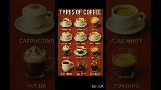 Types of Coffee #kitchen #food #drink #coffee #shorts #music #types
