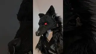 Wolf headdress 🐺 #larpcostume #larp #costumeideas #costumedesign #costume