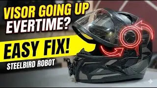 How to open steelbird robot helmet visor and steelbird robot helmet visor problem solved