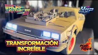 ASI SE TRANFORMA EL DELOREAN 3 DE HOT TOYS