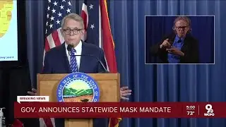 Ohio Gov. Mike DeWine issues statewide mask mandate