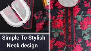 New Neck Design with Lace and buttons||Neck Design@sui-Rang 