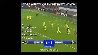 Top 5 FINISHES In UCL MATCHDAY 8  #footballshorts #football   #ucl #championsleague #efootball