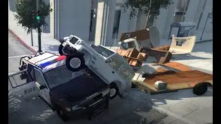 Poursuite de police &ccedil;a fini mal !!! BeamNG