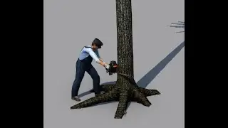 TPF2-Mod-Holzfäller Person mit Kettensäge WIP