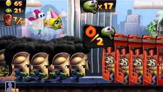 Zombie Tsunami: Spartan Helmet Zombies Destroyed Telephone Cabins