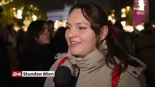 Anton Mattle (&Ouml;VP) und Michael Ludwig (SP&Ouml;) erleuchten Christbaum am Rathausplatz
