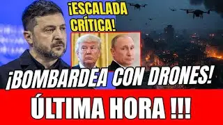 🚨 ESCALADA CR&Iacute;TICA 💥 UCRANIA BOMBARDEA CON DRONES JUSTO ANTES DE NEGOCIAR CON RUSIA Y ESTADOS UNIDOS
