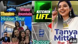 Tanya Mittal ने दिखाया Water mountain spa Bedroom Factory, kitchen LIFT, Theater/ Tanya Mittal House