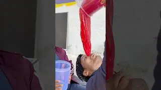 Five family members amazing jelly red colour poring challenge wow best game nice 35670903255#shorts