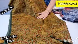 💯Pure modal Block print 🐾🐾 from #gujrat 🤗 Enjoy  the nature music 🎵 🎵@Guruji-kirpasatsang-op4rt 
