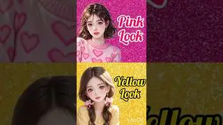 pink vs yellow#fashion #viralvideo #trending #viral #makeup #tiktok#love #kpop #choose#music
