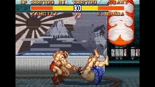 Street Fighter II SNES highest difficulty win with Zangief no continues (Richie)