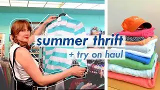 Thrifting a COLORFUL Summer Wardrobe⚡️🎨