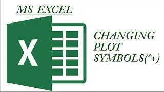 Changing plot symbols on a scatter plot chart in MS Excel. Explained!