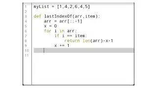Algorithm- linear search in python finding the last index of an item