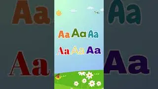 #AlphabetSong  Fun Letter A Song for Kids 🍎 Learn the Alphabet with Animals and Objects