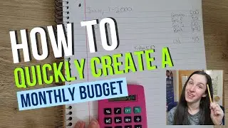 How to QUICKLY create a monthly budget | one income military family of 5 | Dave Ramsey every dollar