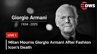 LIVE: Fashion World Mourns Giorgio Armani | Exteriors of Designer&rsquo;s Milan Home & HQ | AA15