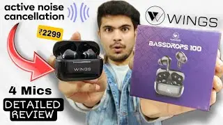 Wings BASSDROPS 100 ANC Earphones 30 days usage REVIEW In Hindi | Best for Bass lovers..!