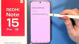 Как включить/выключить роуминг данных на Redmi Note 15 Pro 5G
