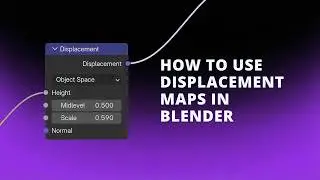 How to use displacement maps in Blender