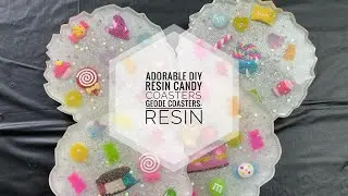 Super Cute Resin Candy Theme Coasters-DIY Coasters-Resin Geode Coasters