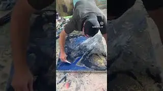 Abstract Art Painting Process with Water and Acrylic Paint - Soothing, Relaxing, Inspirational Art