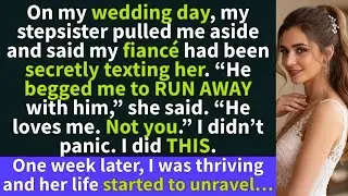 “Your fiancé begged me to run away with him,” my stepsister said on my WEDDING DAY…