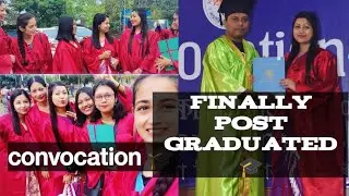 finally post graduated 😍from Assam women's University ❤️