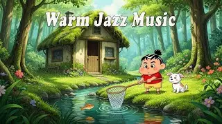 Focus & Study with Snoopy 📖☕ Warm Jazz Music + Fireplace Ambience for Productivity