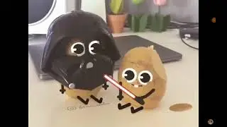 Darth Vader Potato @cutefoodofficial #StarWars
