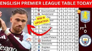 PREMIER LEAGUE TABLE TODAY | UPDATED EPL 2025/26 STANDINGS & TABLE AFTER MATCHWEEK 9 DAY 3