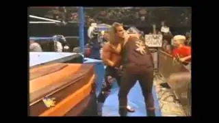 Suplex on the Steel Steps!! OUCH!! (SOUND EFFECT)