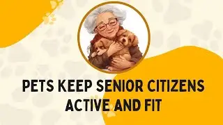 Pets keep senior citizens active and fit. / पालतू जानवर वरिष्ठ नागरिकों को सक्रिय और फिट रखते हैं।