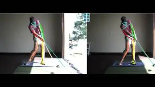 Golf Swing Before/After 2 Handicap. 116 MPH Clubhead speed. Push Hook swing fix using Swing Model.
