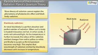Particle Nature of Electromagnetic Radiation : Planck's Quantum Theory I Structure of Atom Chemistry