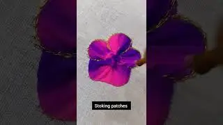 aari embroidery patches work / Tutorial in Tamil/ stoking patches design #shorts #reels #subscribe