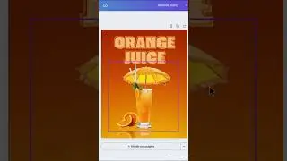 Fresh Orange juice SD poster design in Canva #canvatips #design #foryou  #canva