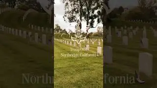 2025 Memorial Day Boy Scouts Flag Placement - Los Angeles National Cemetery #scoutingamerica #wlacc