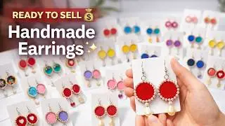 I Made 30 Pairs of Earrings from Bottle Caps 💰 Easy Recycled Craft You Can Sell!