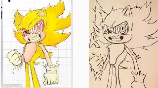 How to Draw Sonic the hedgehog|| fleetway