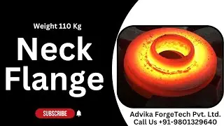 Open Die Forging, How tom make 110 kg Neck Flange #Neckflange #Opendie