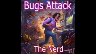 Computer #Nerd under Attack by Computer #Bugs #AIart #art
