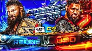 WWE Summerslam 2023 Roman Reigns VS Jey Uso custom match card