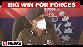 J&K Police Brief Media After Nabbing Terrorist, Two AK-47 Rifles & Three Magazines Seized